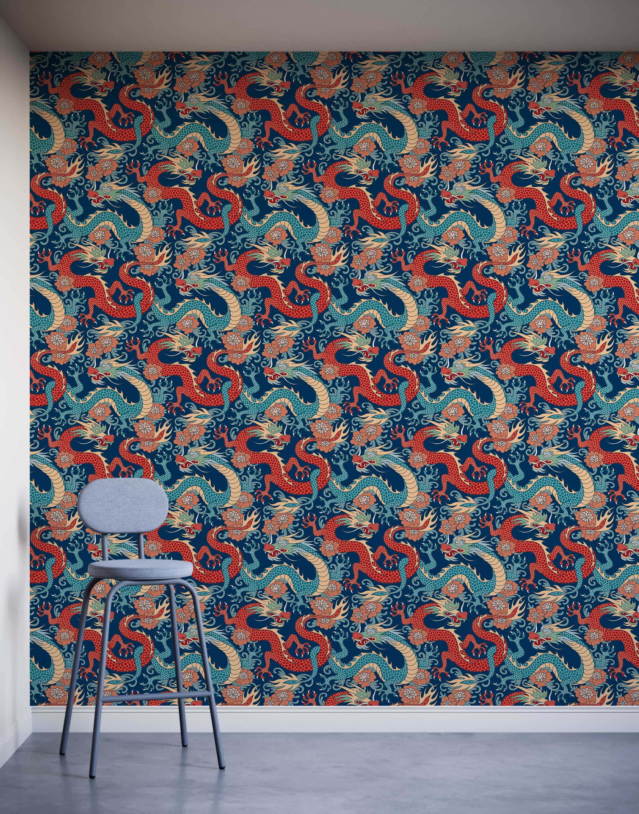 Bobbi Beck Scute Patterned Luxury Wallpaper