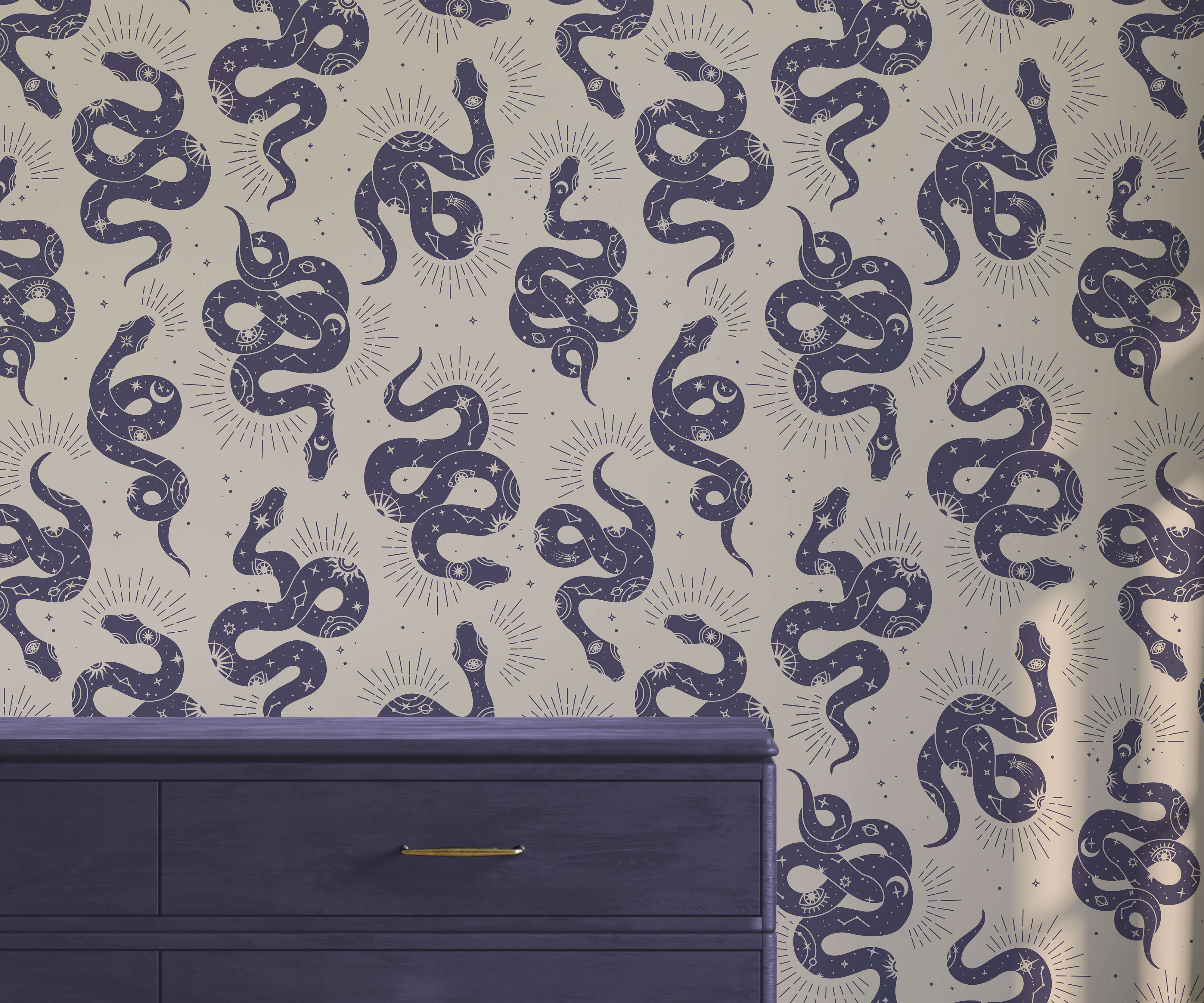 Bobbi Beck Serpens Snake Animal Luxury Wallpaper