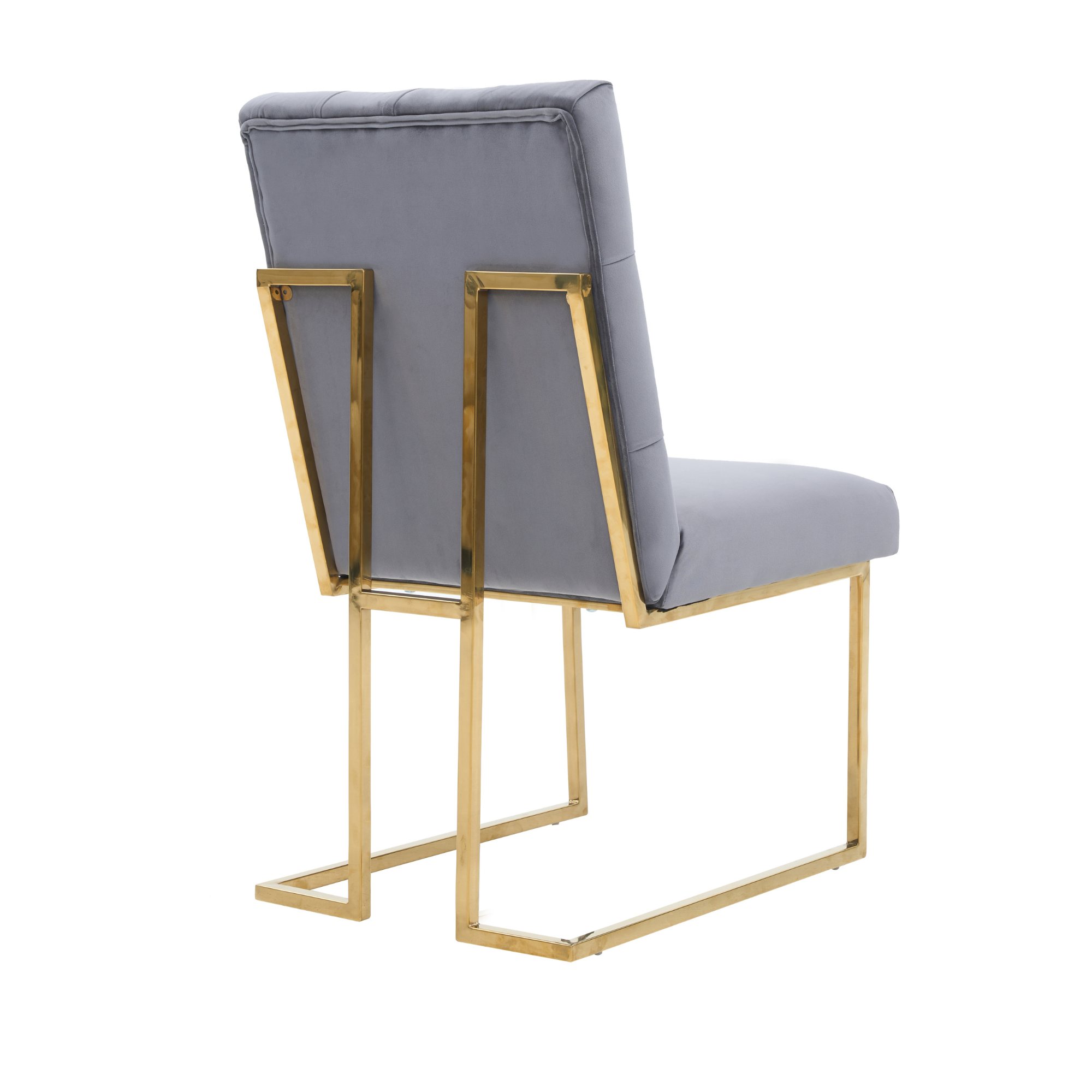 Siena Tufted Velvet Dining Chair – Gold Frame, Modern Luxury Accent