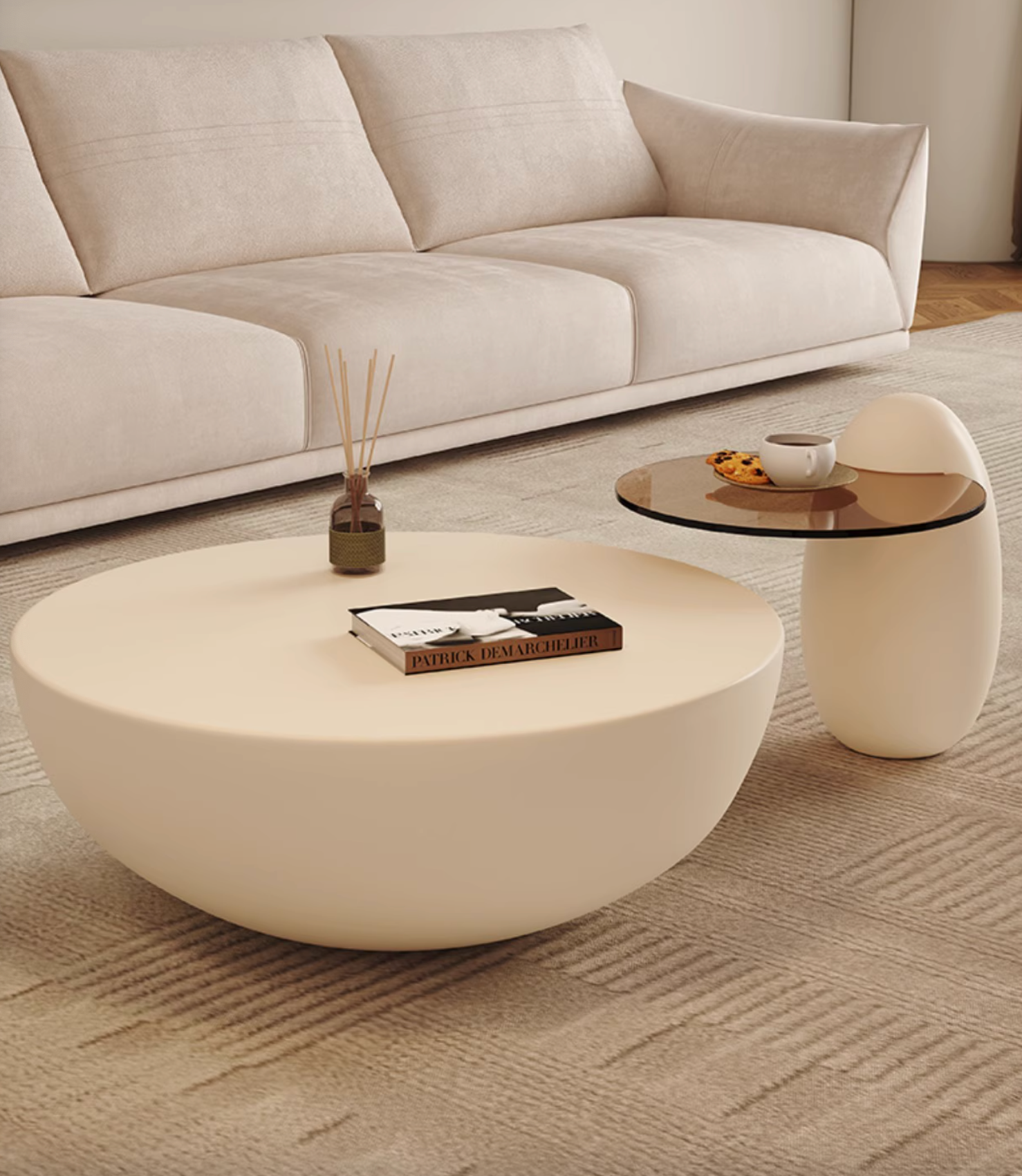 Oliver Nesting Coffee Table, White