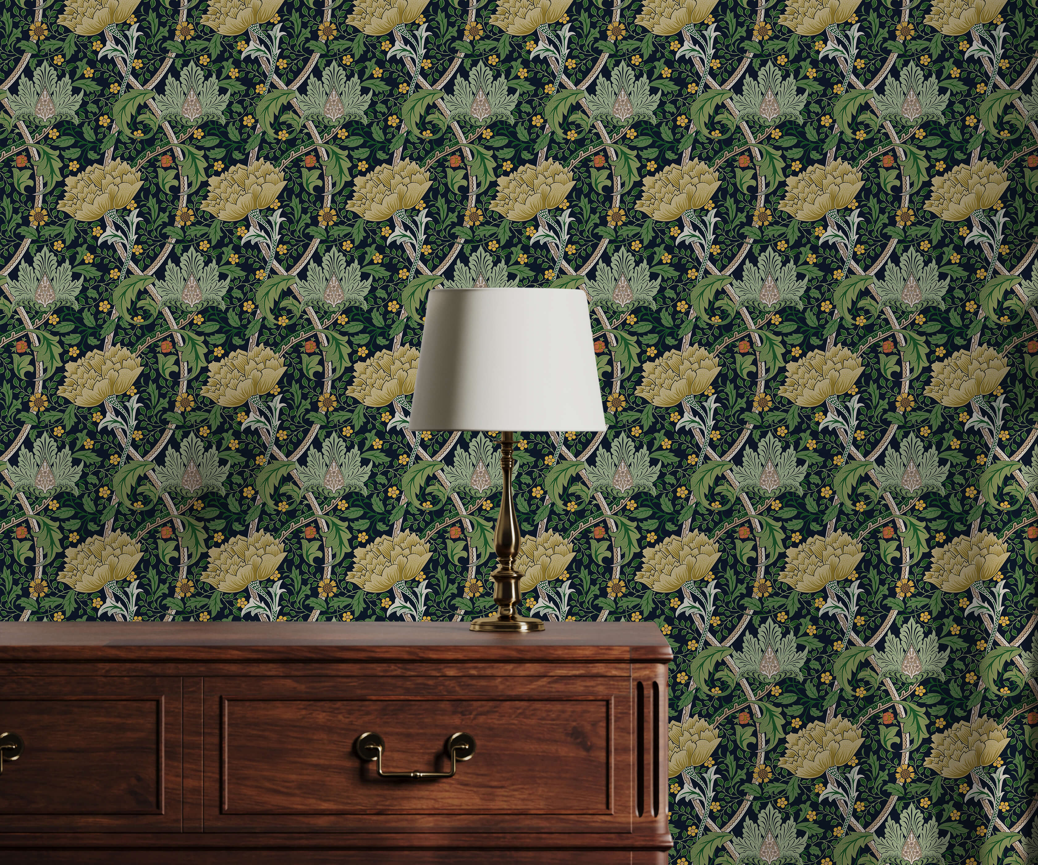 Bobbi Beck Whinston Vine Floral Luxury Wallpaper