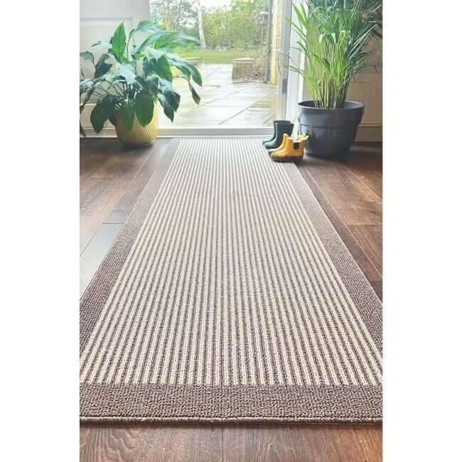 Washable Mat and Runners Stripe Design