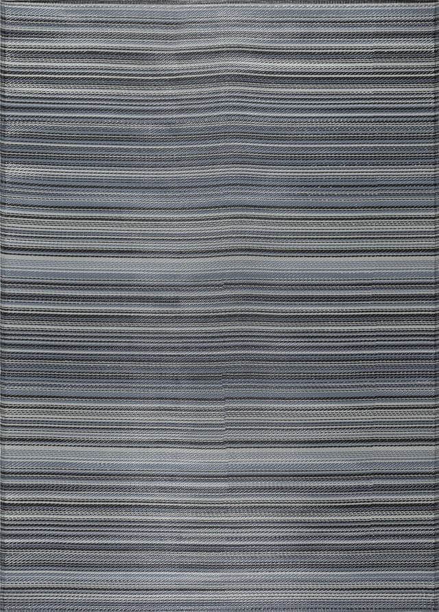 Rainbow Outdoor Rug Dark Grey | 1020