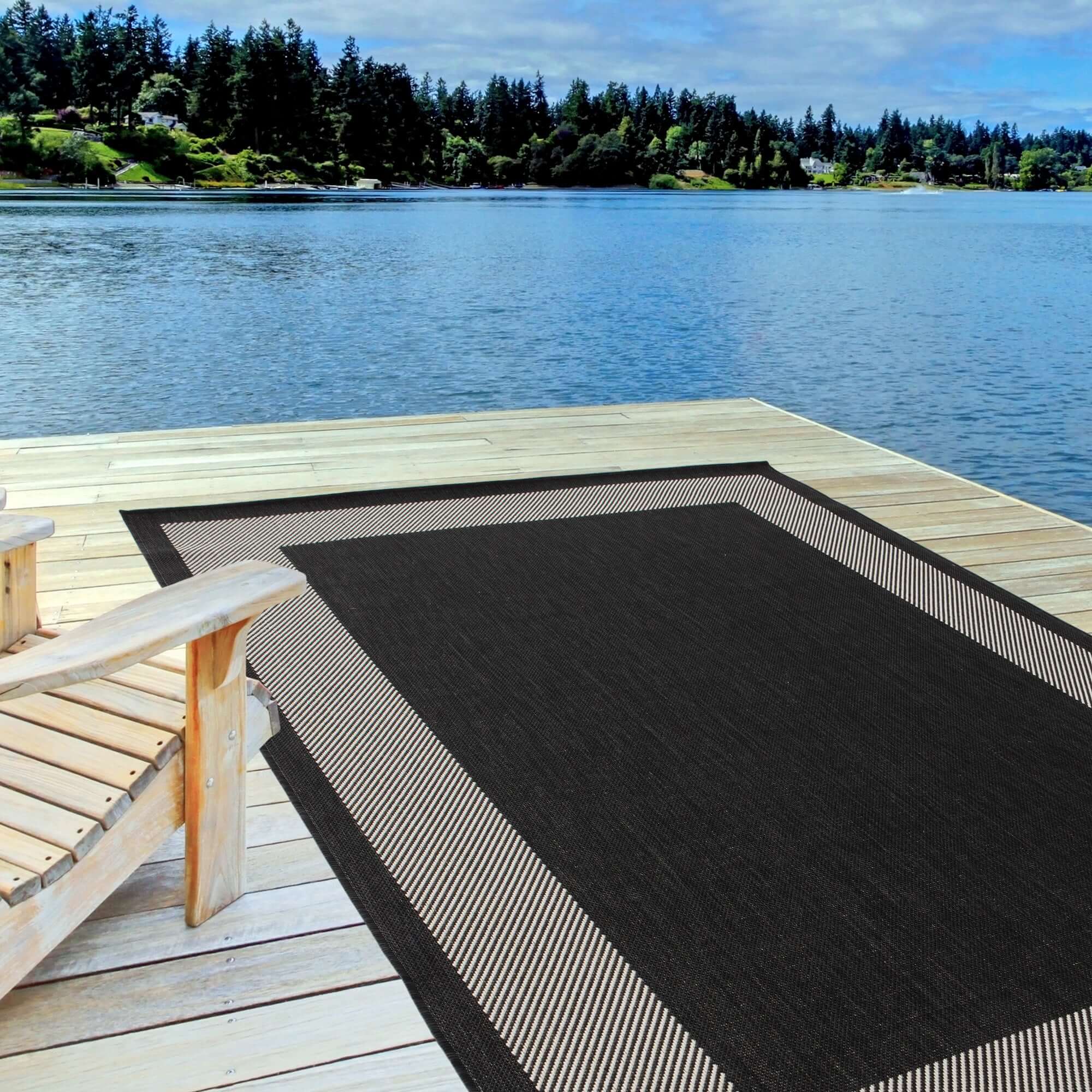 Ecology Outdoor Rug Black | 200bl