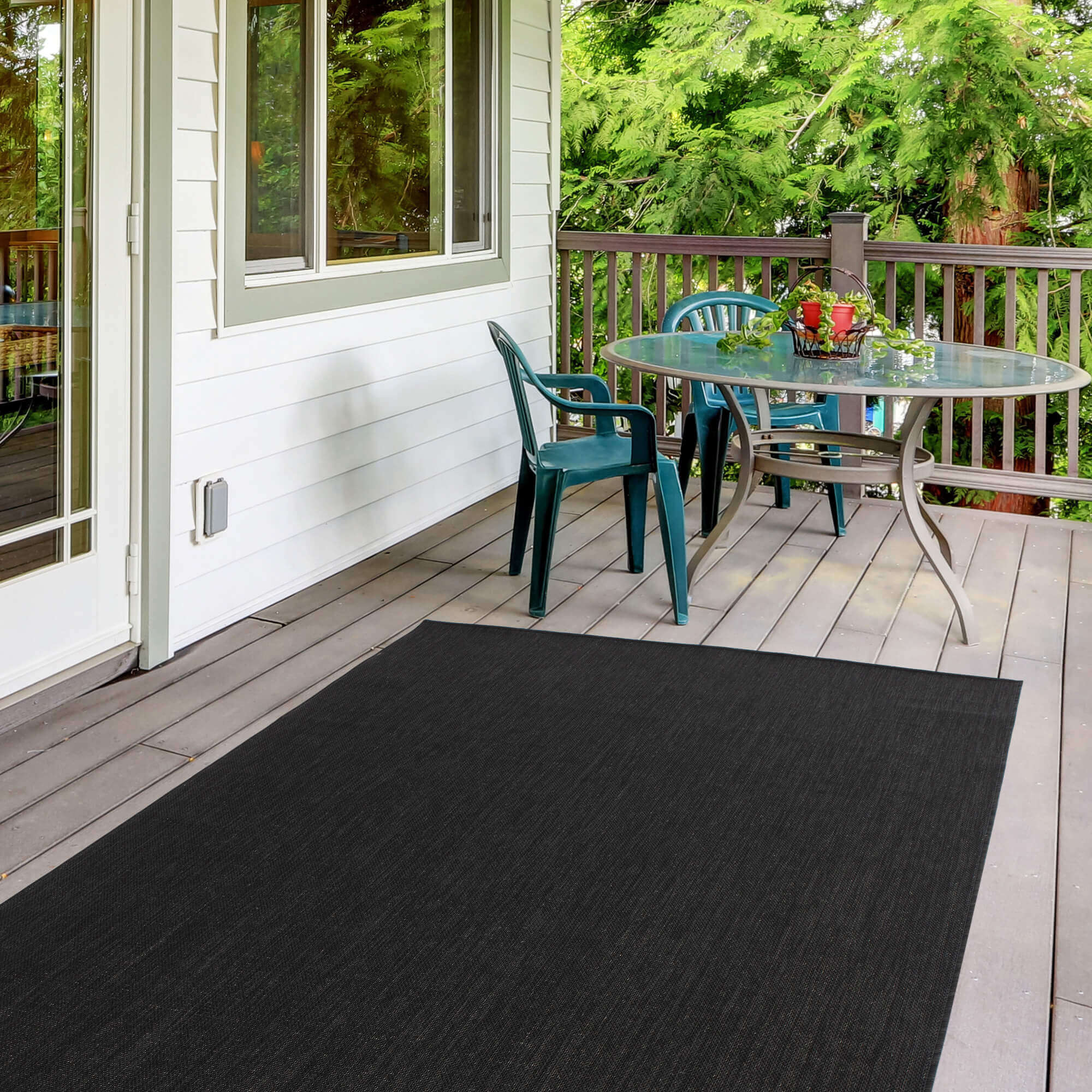 Ecology Outdoor Rug Black | 500B