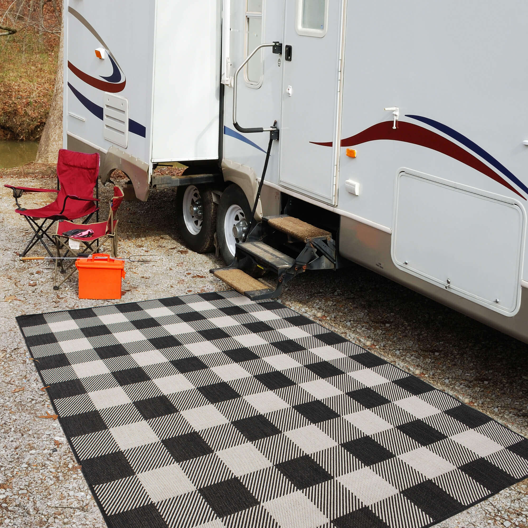 Ecology Outdoor Rug Black | 700BL