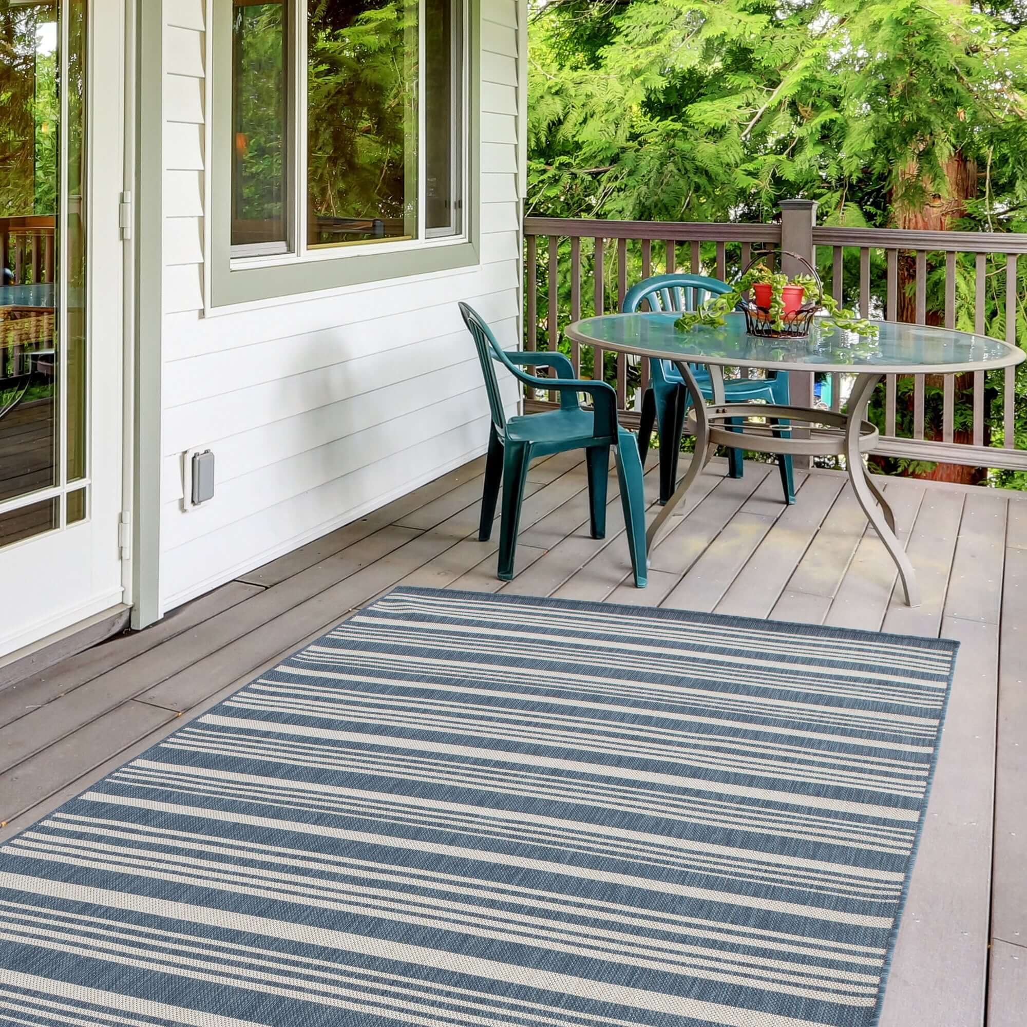 Ecology Outdoor Rug Blue | 300blu