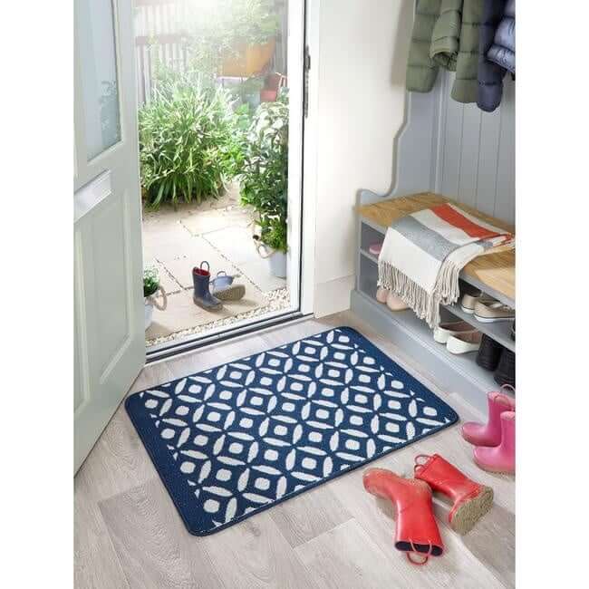 Washable Mat and Runners Geometric Design