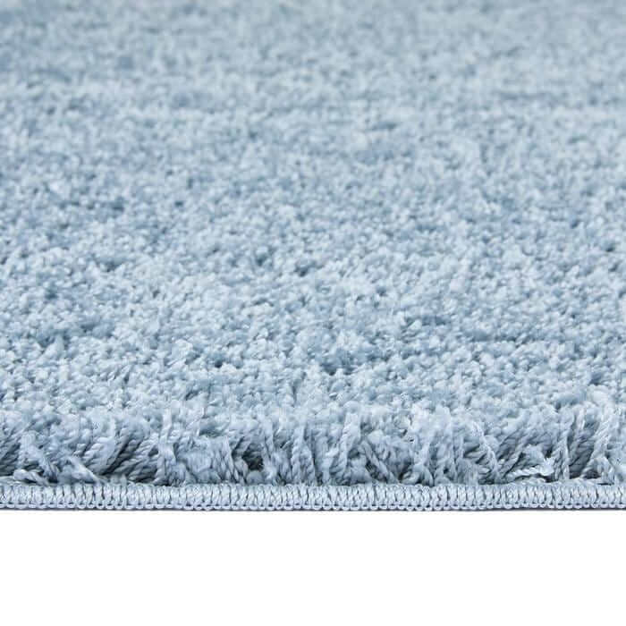 Washable Blue Shaggy Rug