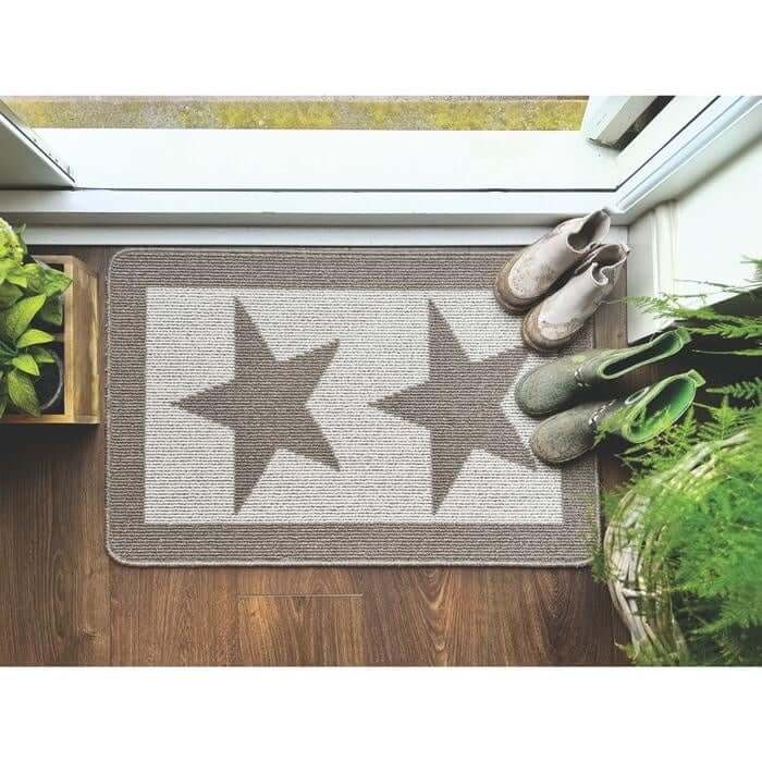 Washable Mat and Runner Star Design
