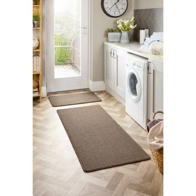 Washable Mat and Runners Plain Design