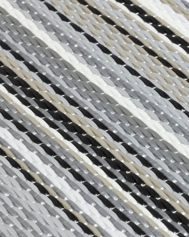 Rainbow Outdoor Rug Grey | 1020