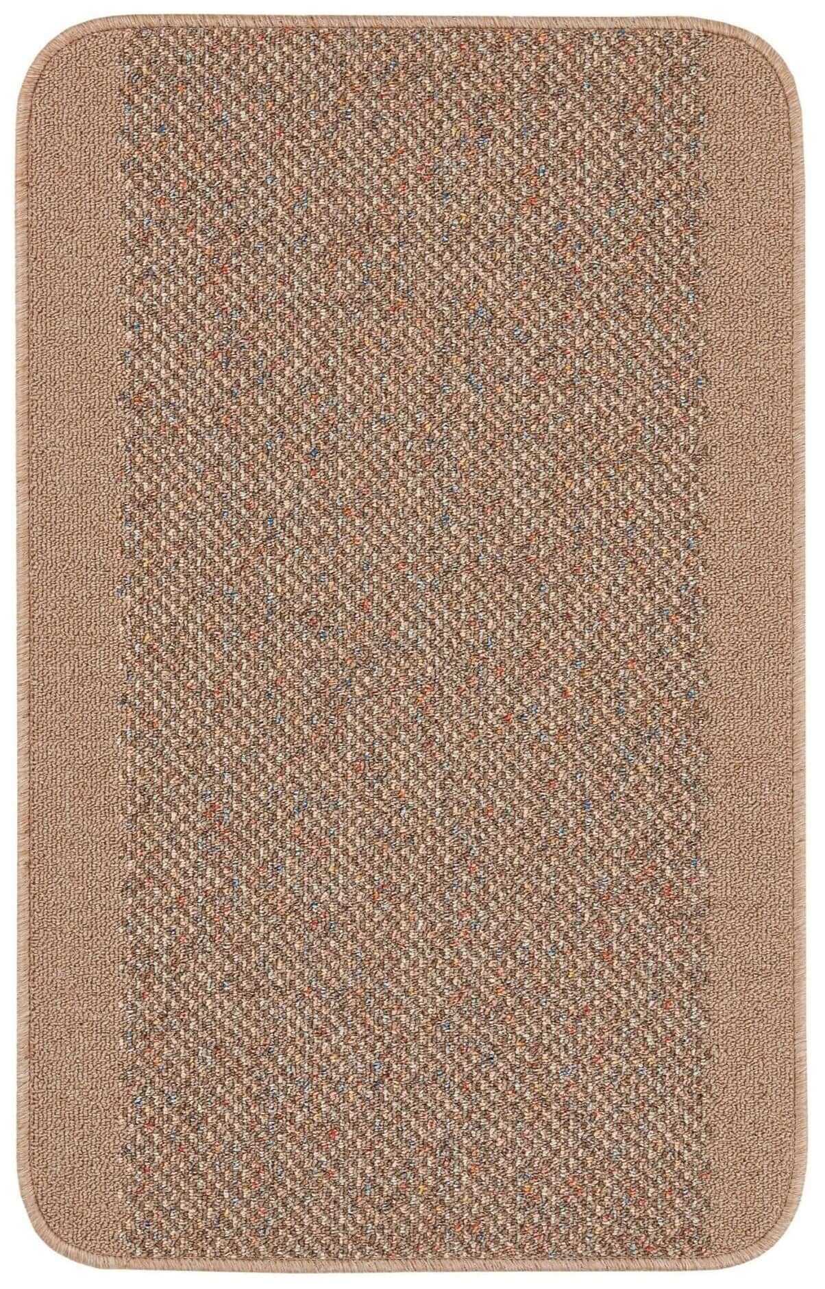 Washable Designer Bordered Beige Rug | 110B