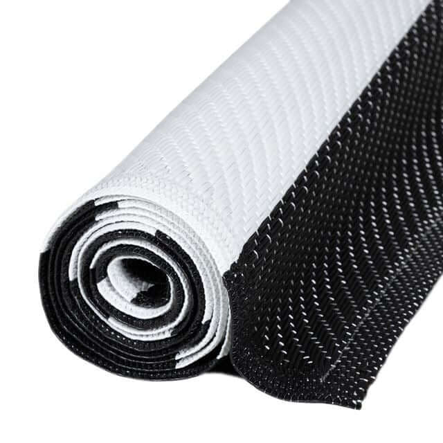 Rainbow Outdoor Rug Black & White | 1030