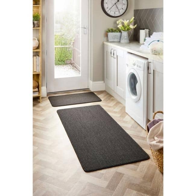 Washable Mat and Runners Plain Design