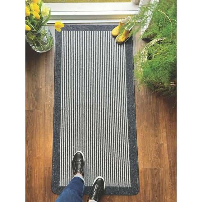 Washable Mat and Runners Stripe Design