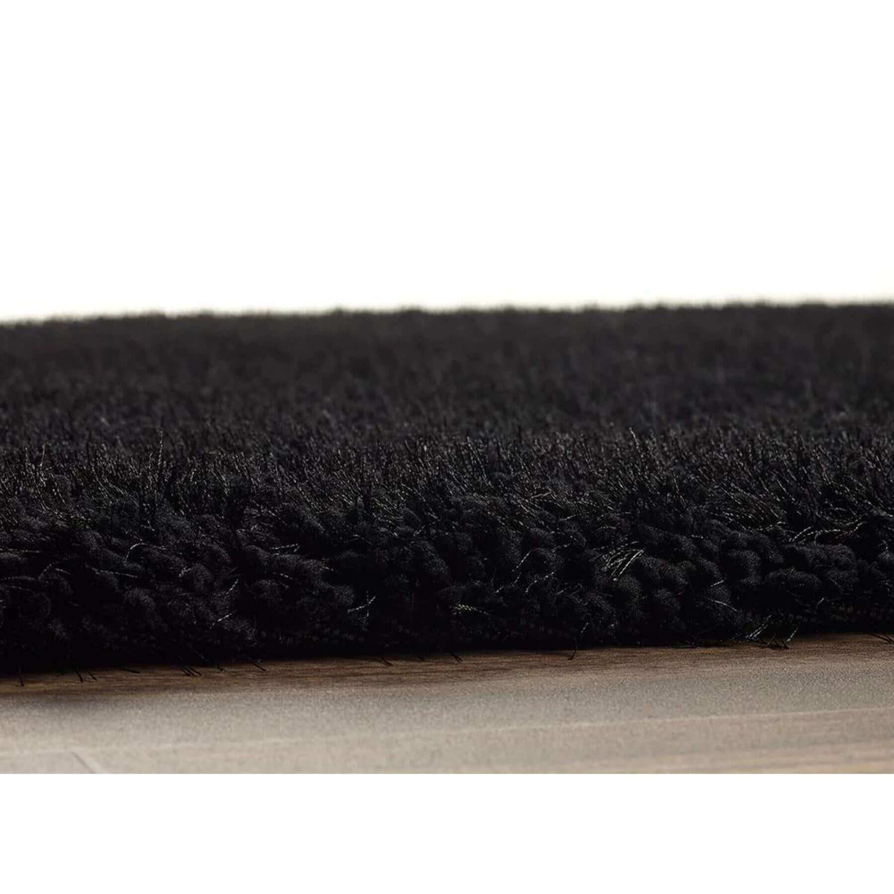 Chicago Black Shaggy Rug