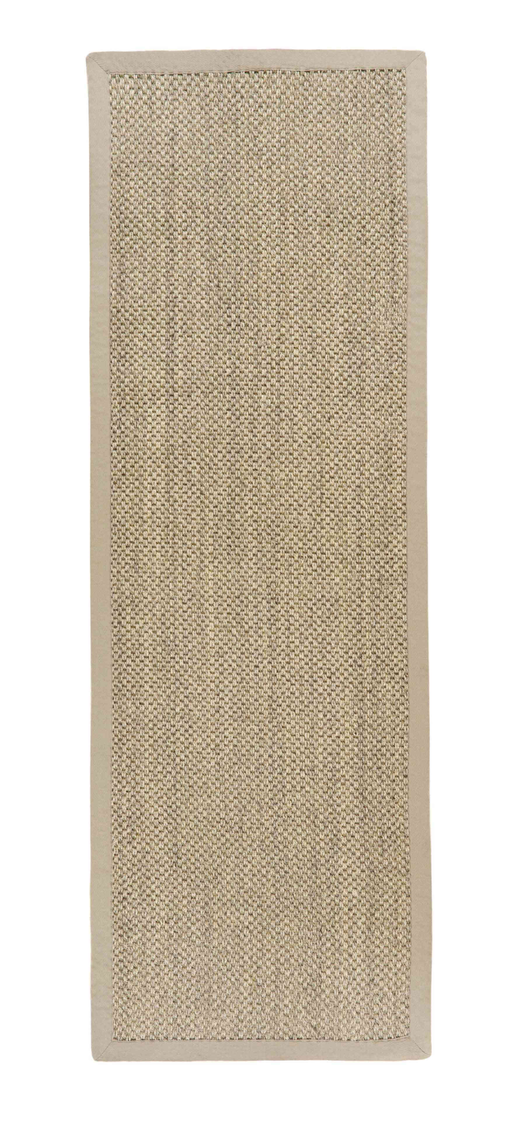 Bordered Light Beige Non-Slip Sisal Rug