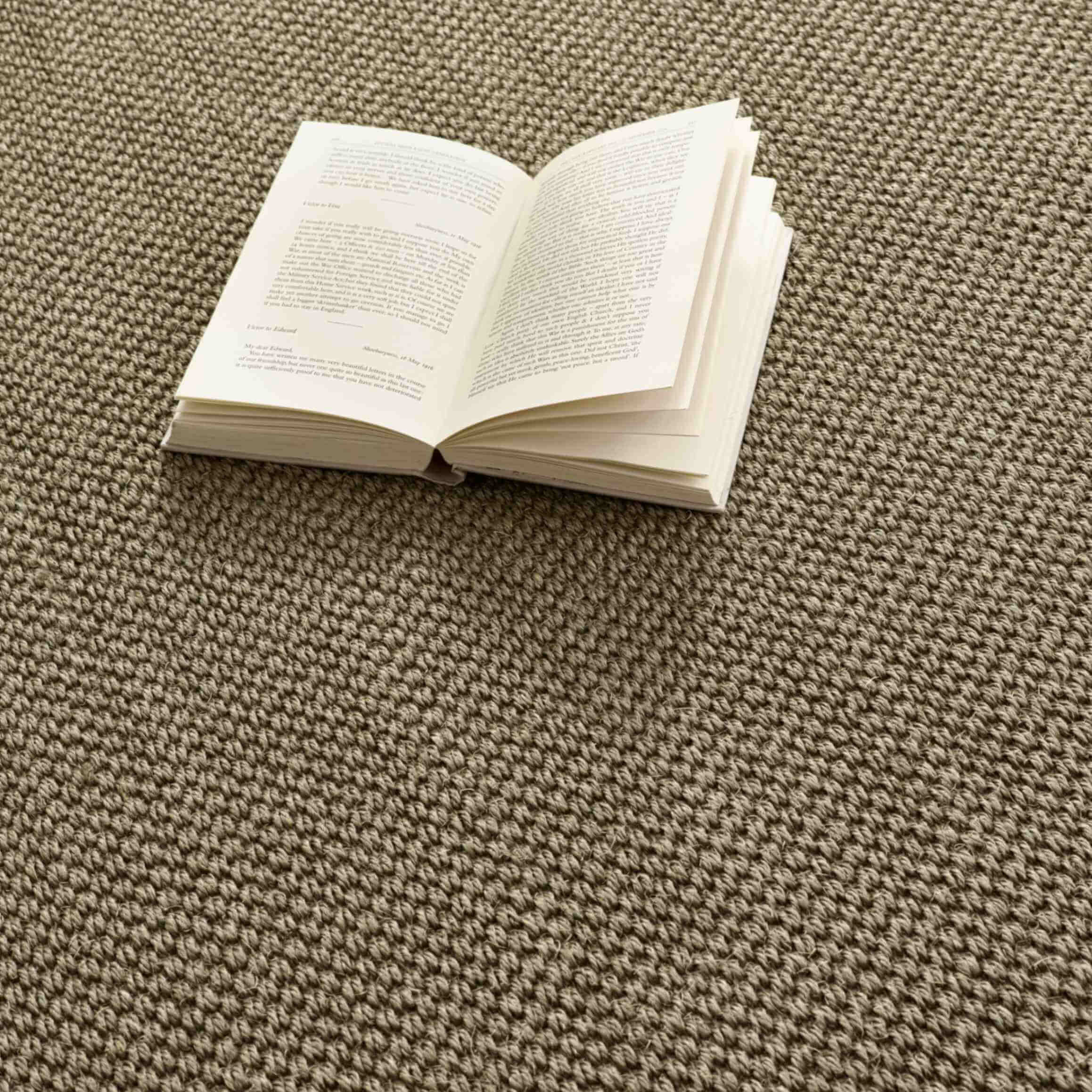Bordered Sage Green Non-Slip Sisal Rug