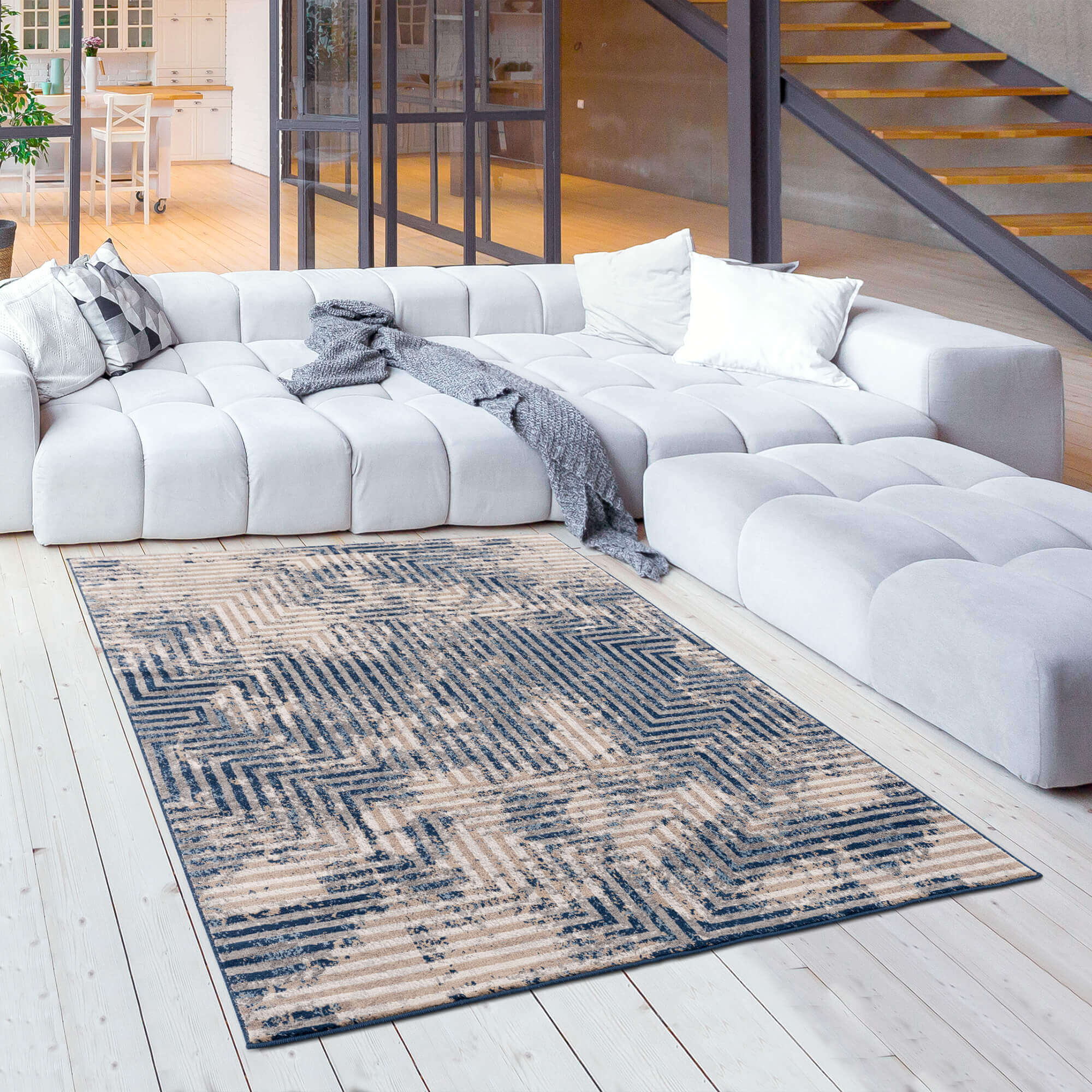 Montana Modern Blue Rug  | 3760N