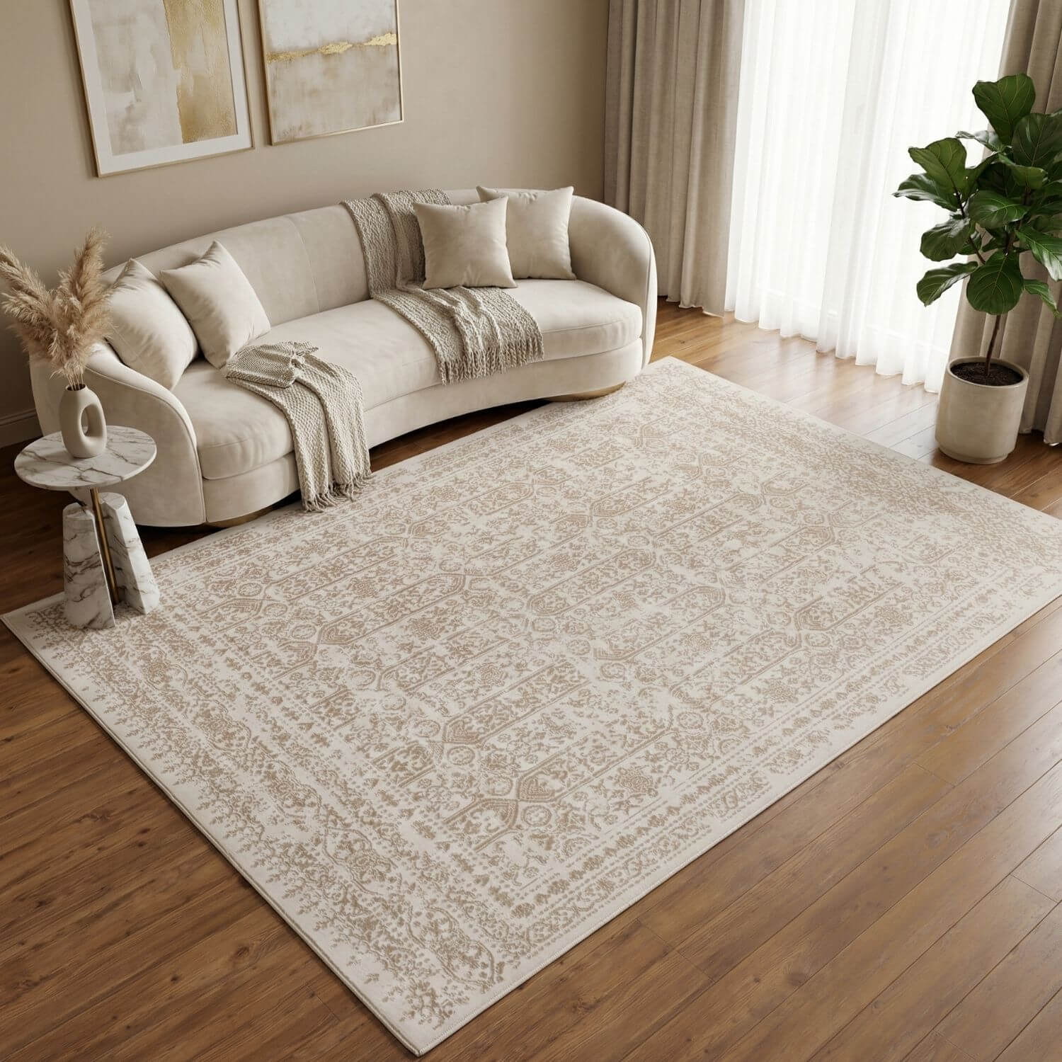 Montana Cream and Beige Rug | 3716CB