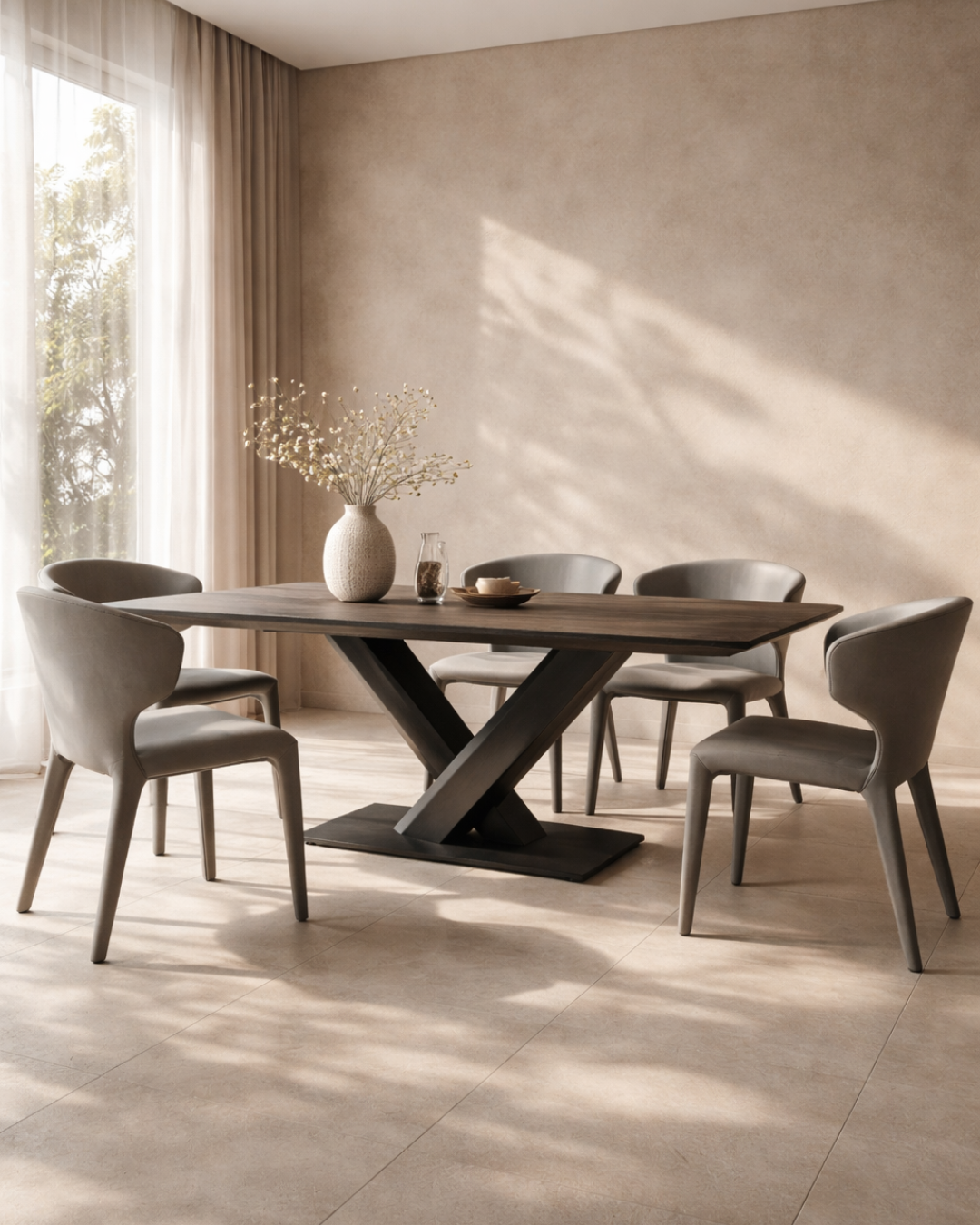 Campo Dining Table - Dark Oak