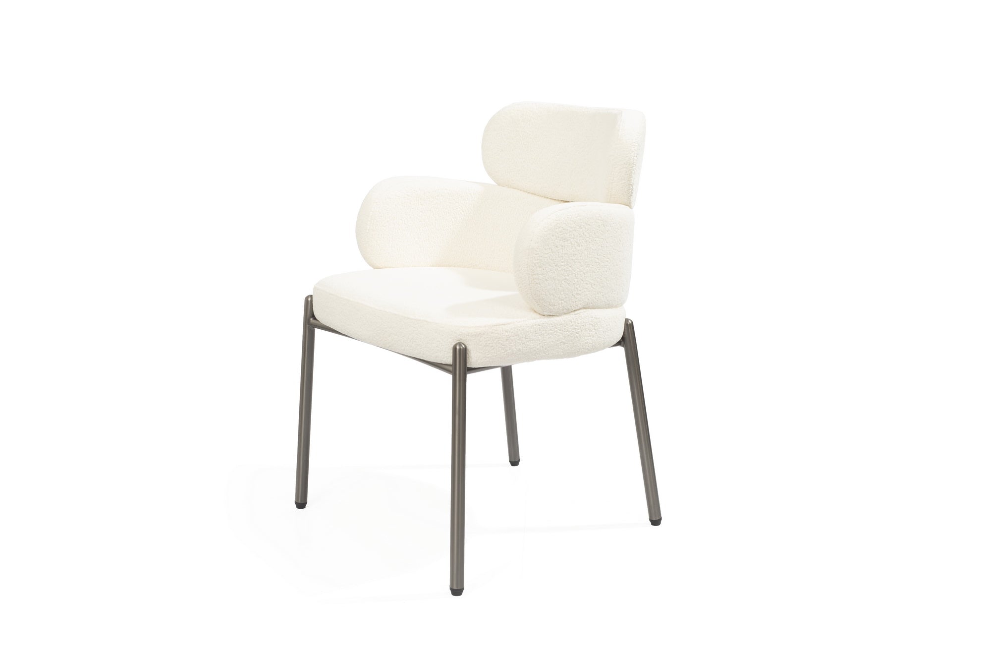 Tommy Franks Dream Dining Chair - Embley Bouclé White | OUTLET