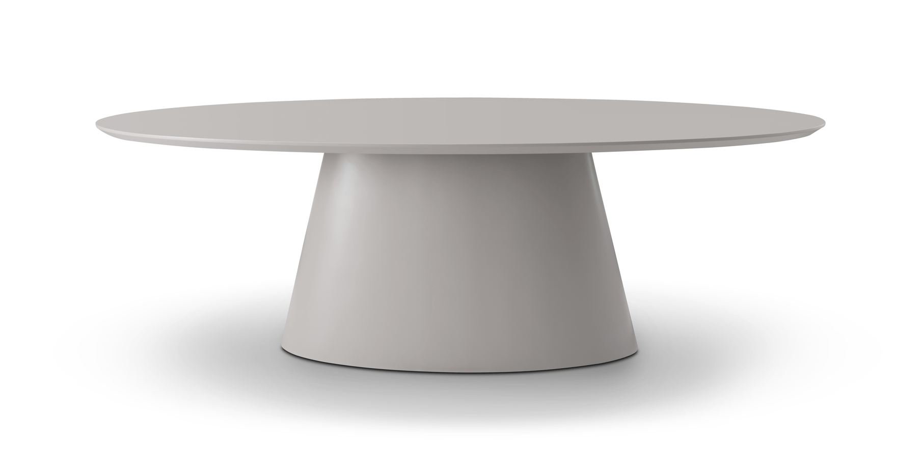 Tavamo Dining Table - Oval - Matte Beige