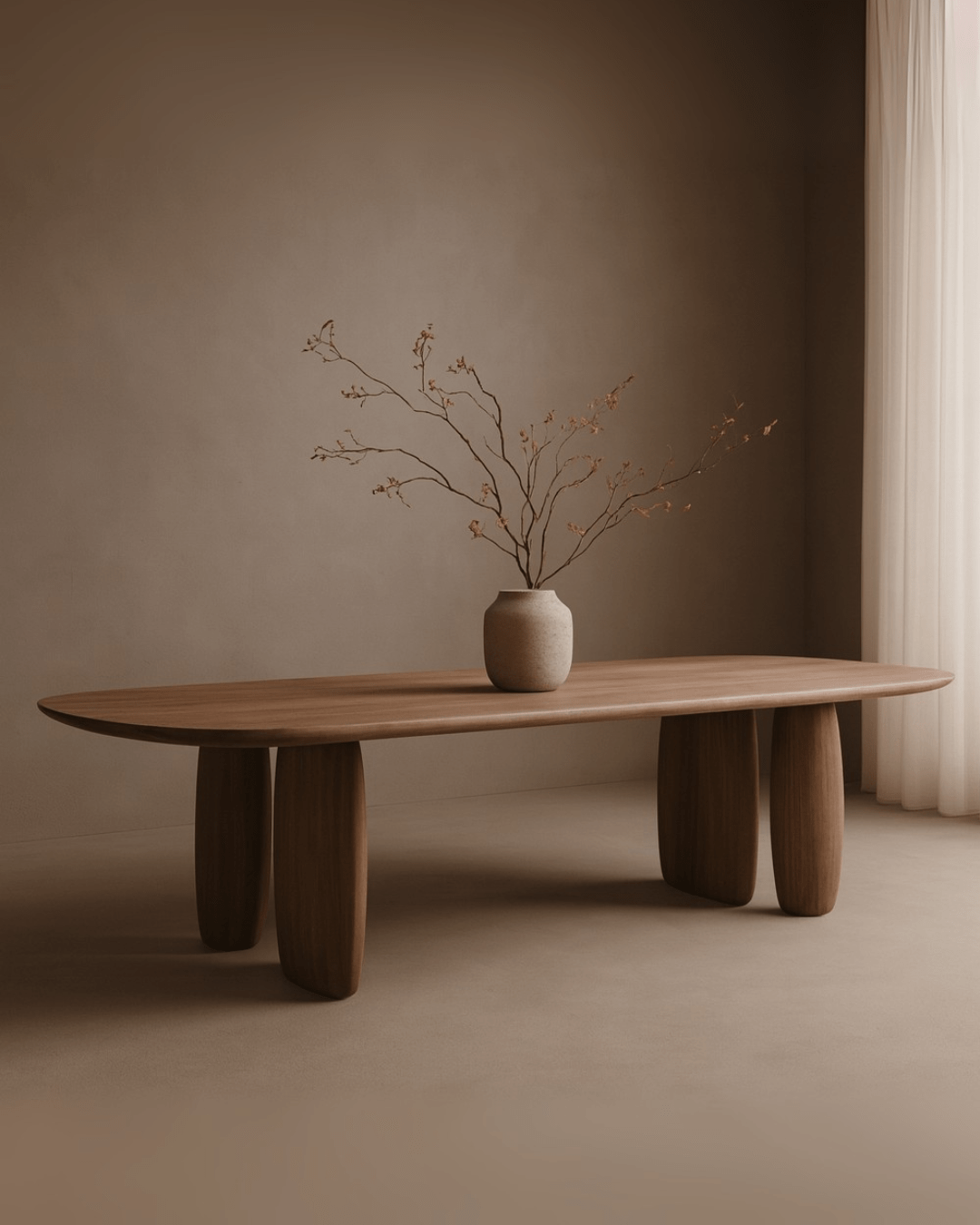 Underline 280 Dining Table - Light Walnut