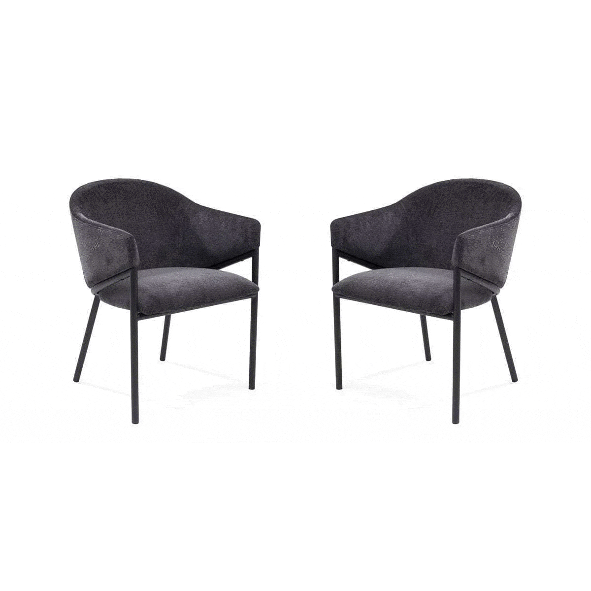 Aidan Armchair - Set of 2 - Ebony