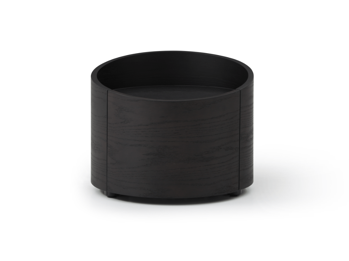 Tommy Franks Amond Bedside - Smoke Oak