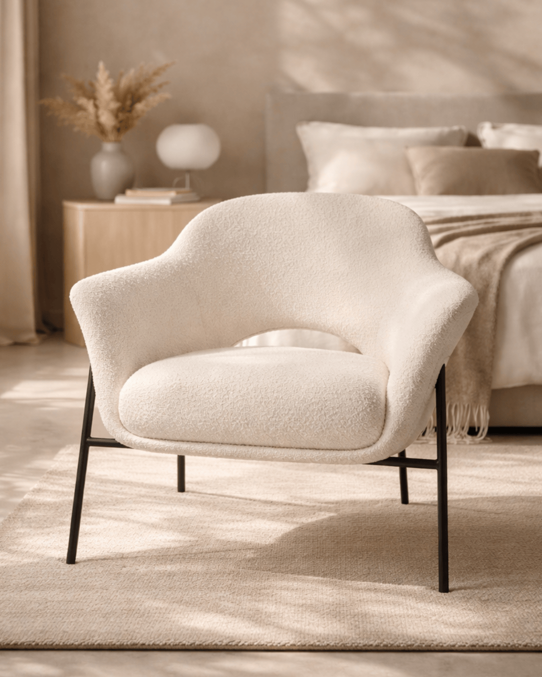 Arteta Accent Chair - Polar Boucle