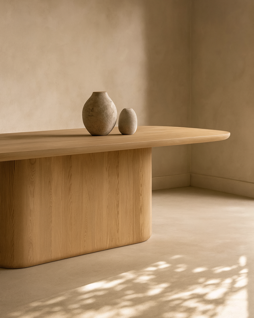 Berwick Dining Table - Single Pedestal - Ash Oak