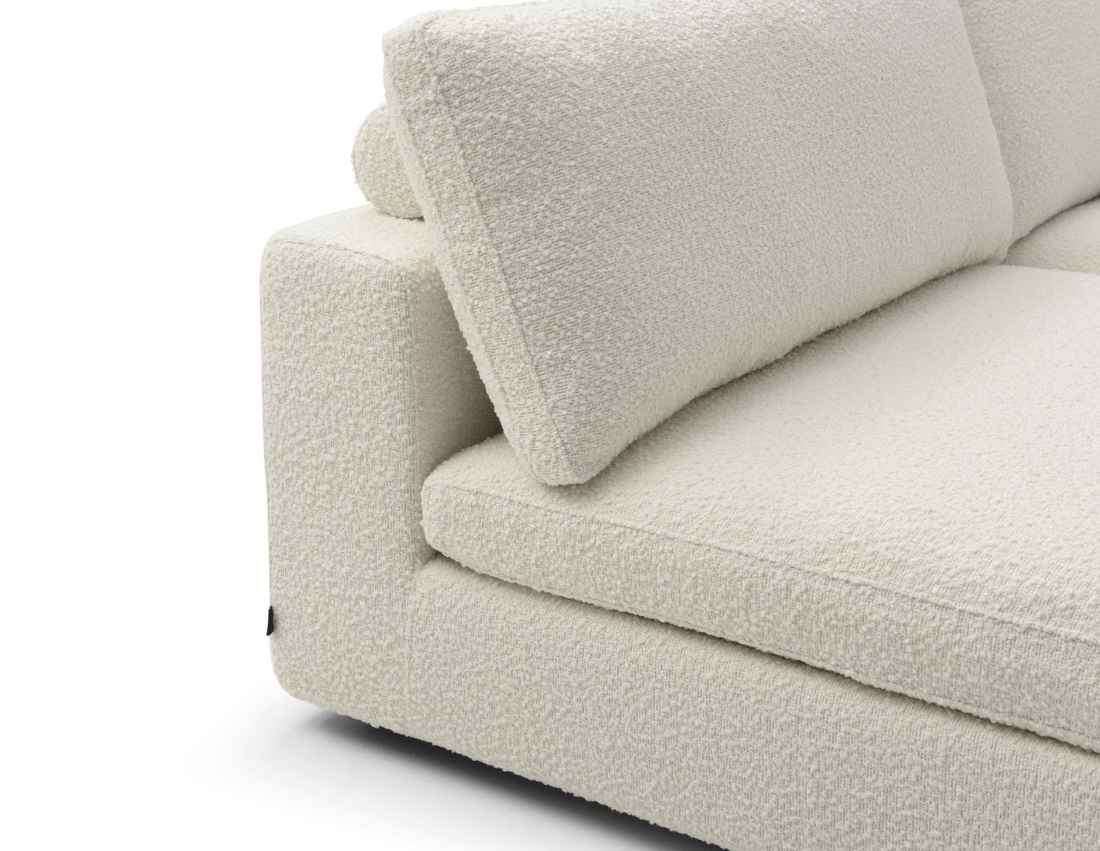 Blanco 5 Piece Modular Sofa - Chex Polar Boucle