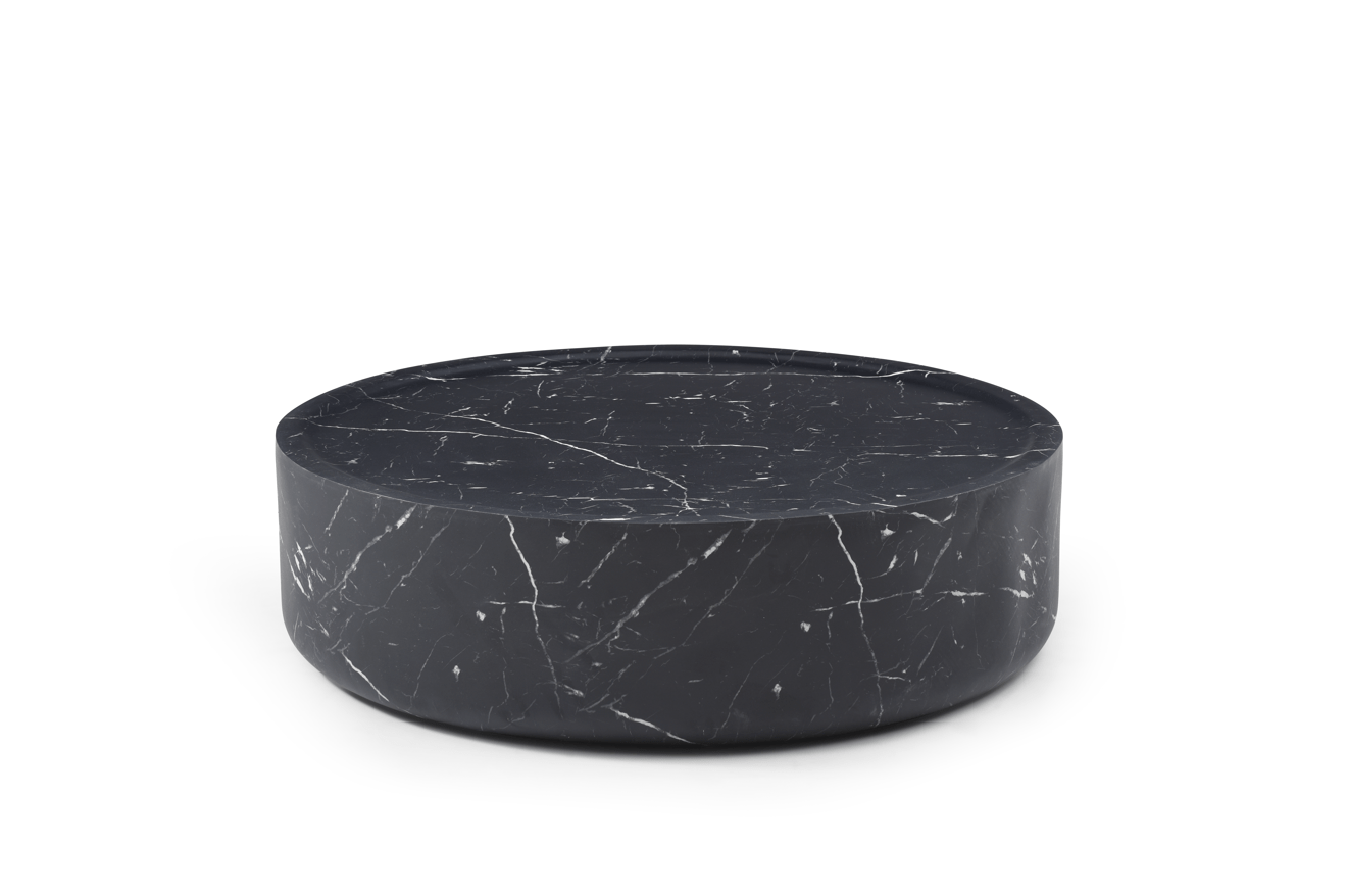 Ciladro Coffee Table - Faux Black Marble - Large