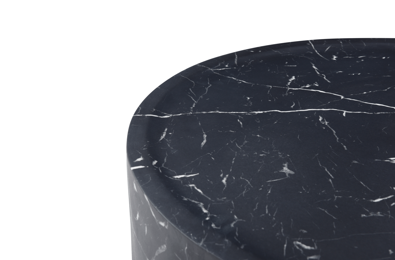 Ciladro Side Table - Faux Black Marble