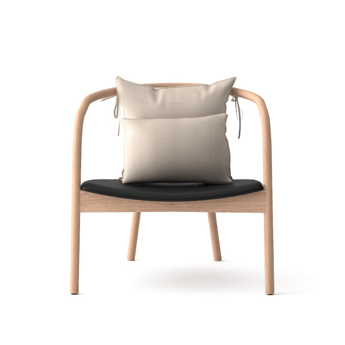 Ikigae Solid Oak Lounge Chair