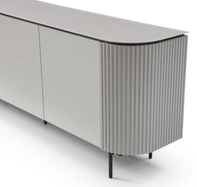 Lantine Buffet - Matte Light Grey