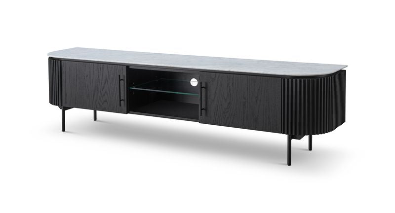 Lantine Marble TV Unit - Black Oak