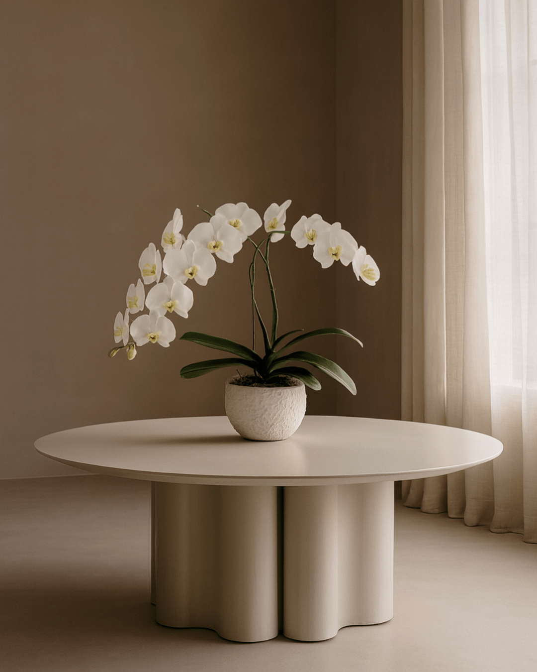 Tommy Franks Moon Coffee Table - Matte Beige