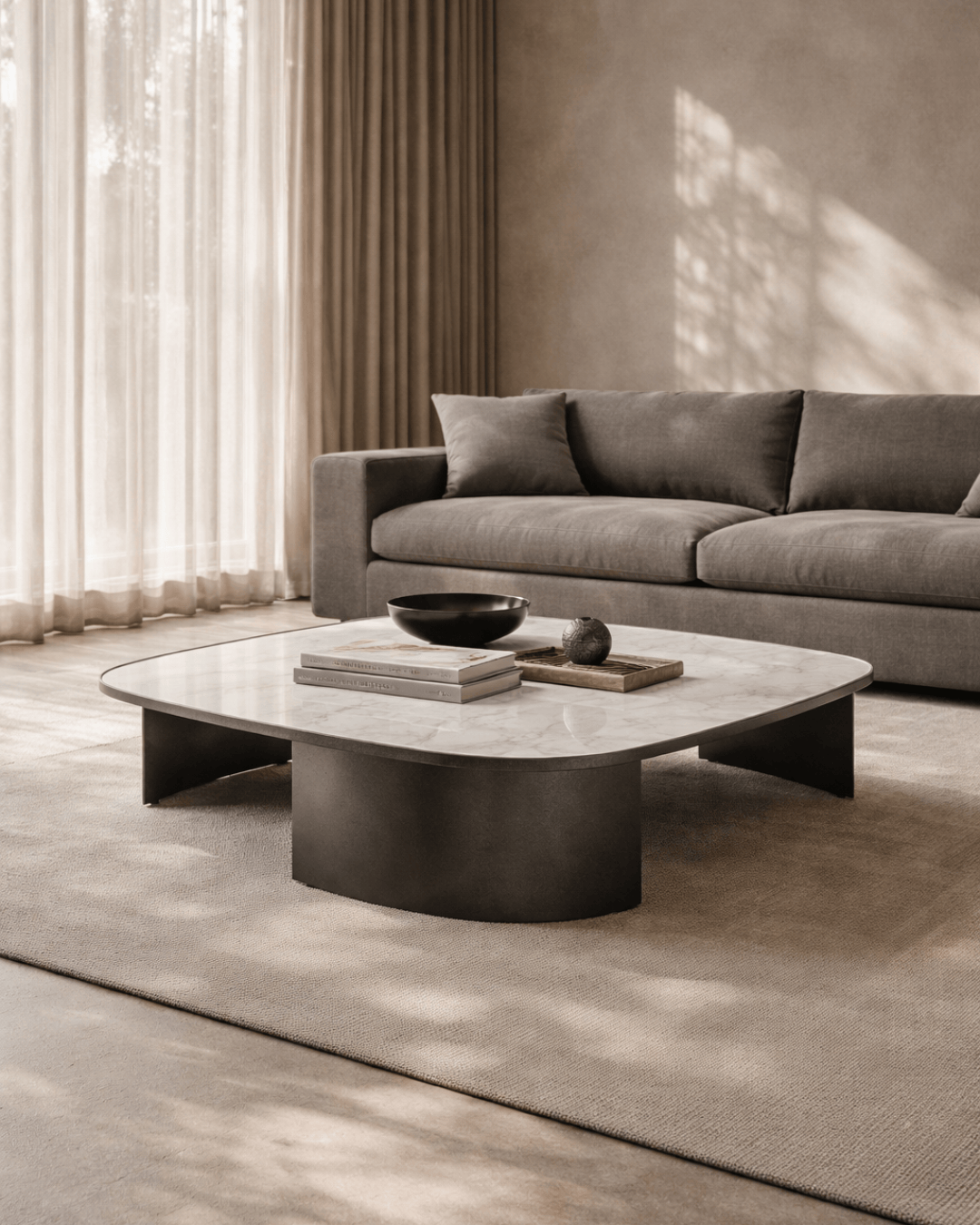 Remy Coffee Table - White Marble