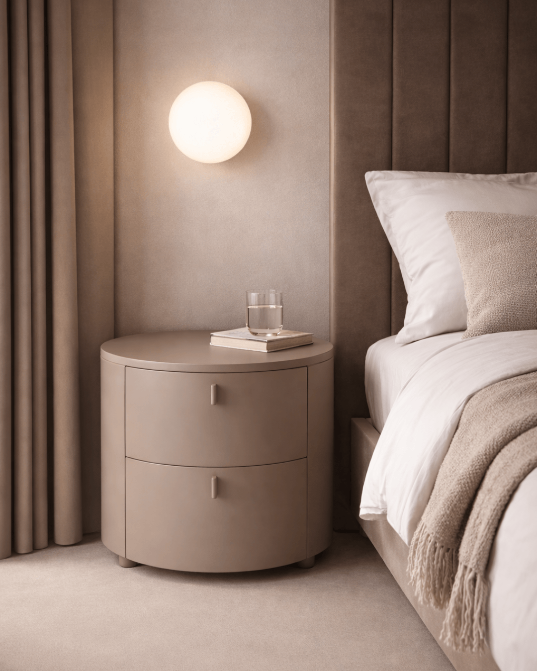 Tommy Franks Sims Bedside Table - Cocoa