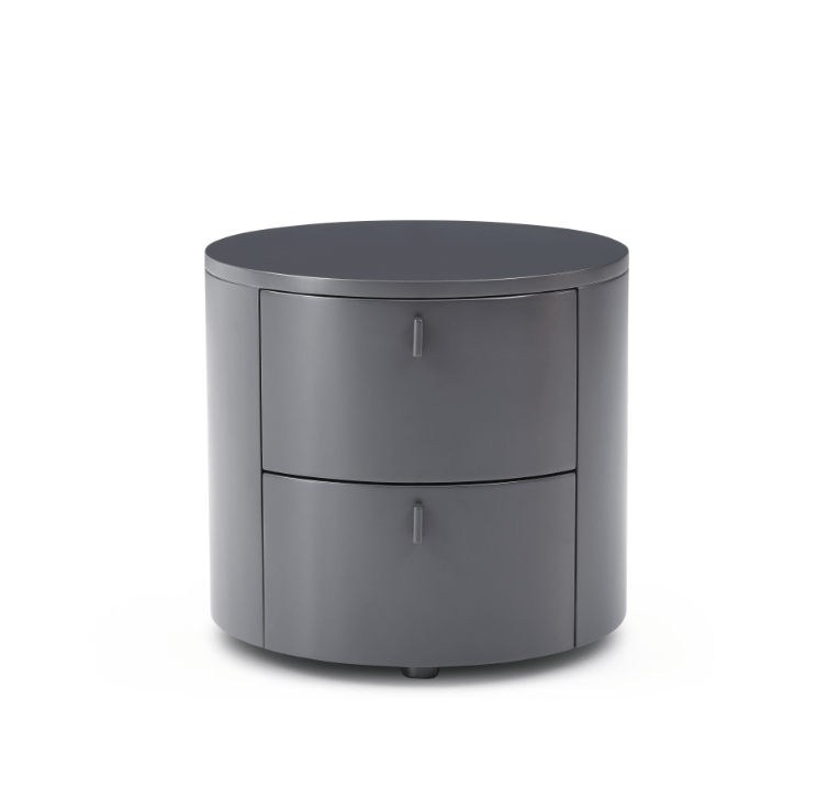 Tommy Franks Sims Bedside Table - Matte Anthracite | OUTLET