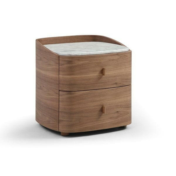Vertu Bedside Table - Walnut