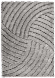 Dallas Silver Grey Shaggy Rug