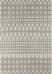Moroccan Ivory Grey Shaggy Rug | 1000