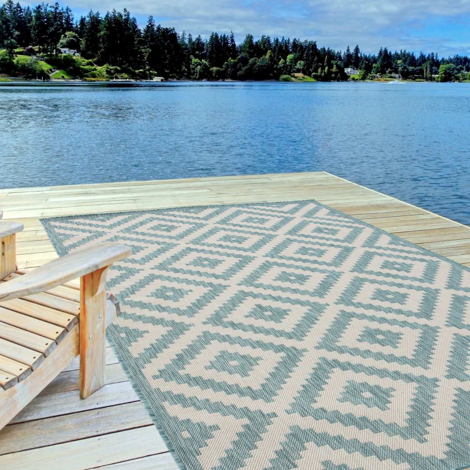 Ecology Outdoor Rug Aqua | 100AQ