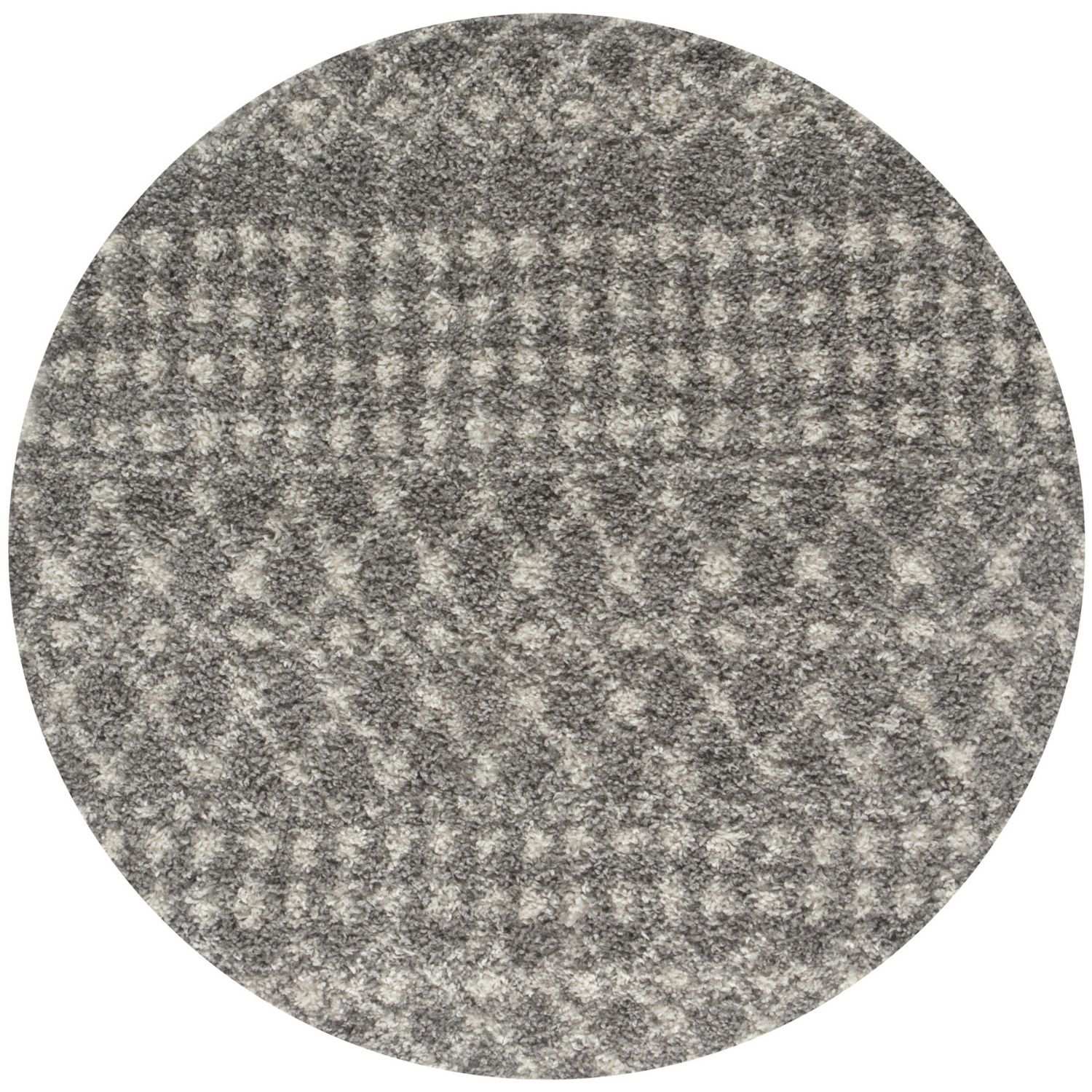 Moroccan Grey Shaggy Rug | 1010