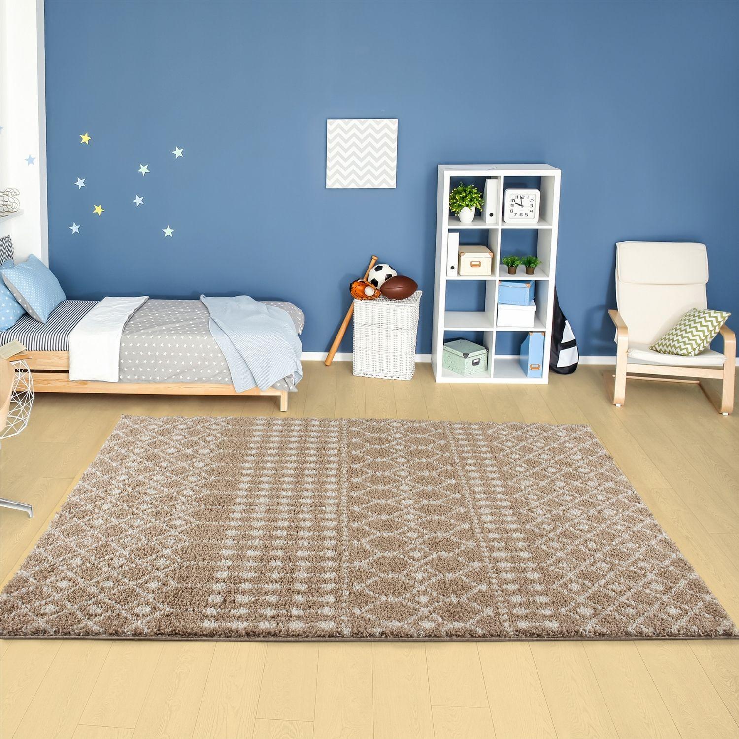 Moroccan Beige Shaggy Rug | 1020