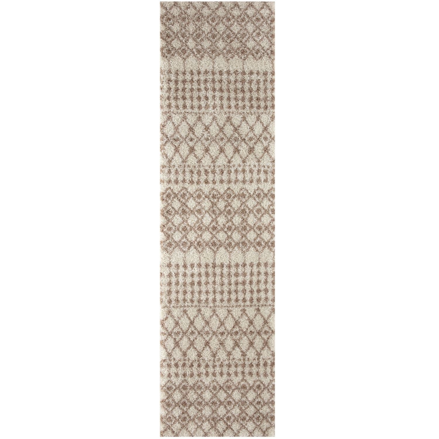 Moroccan Ivory Beige Shaggy Rug | 1030